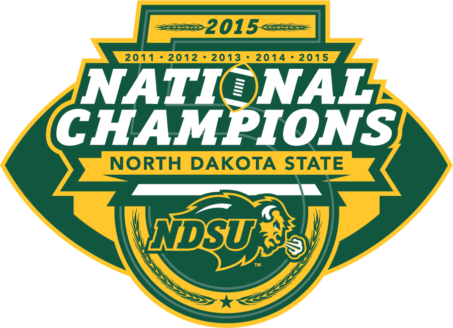 North Dakota State Bison 2015 Champion Logo diy iron on heat transfer